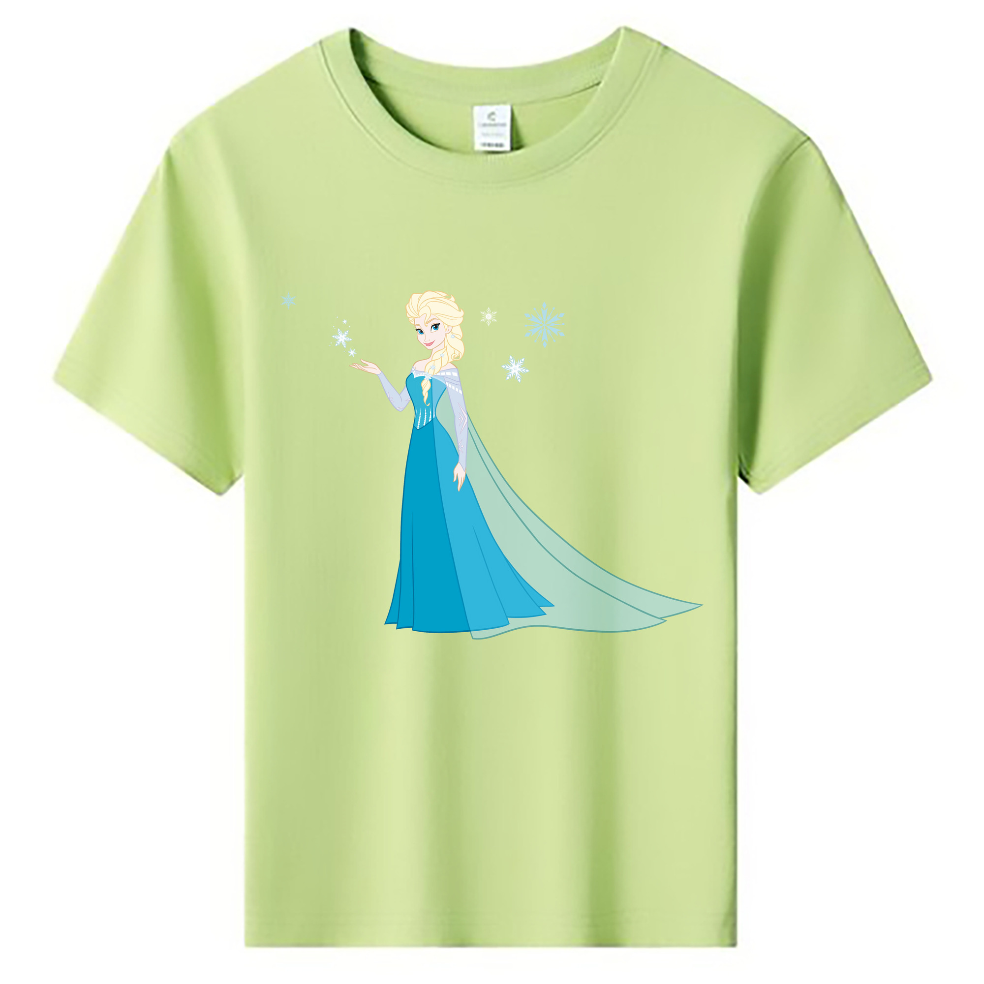（画像用） アナと雪の女王 アンナ エルサ Frozen Anna Elsa 綿100％キッズTシャツ（フロントプリント）